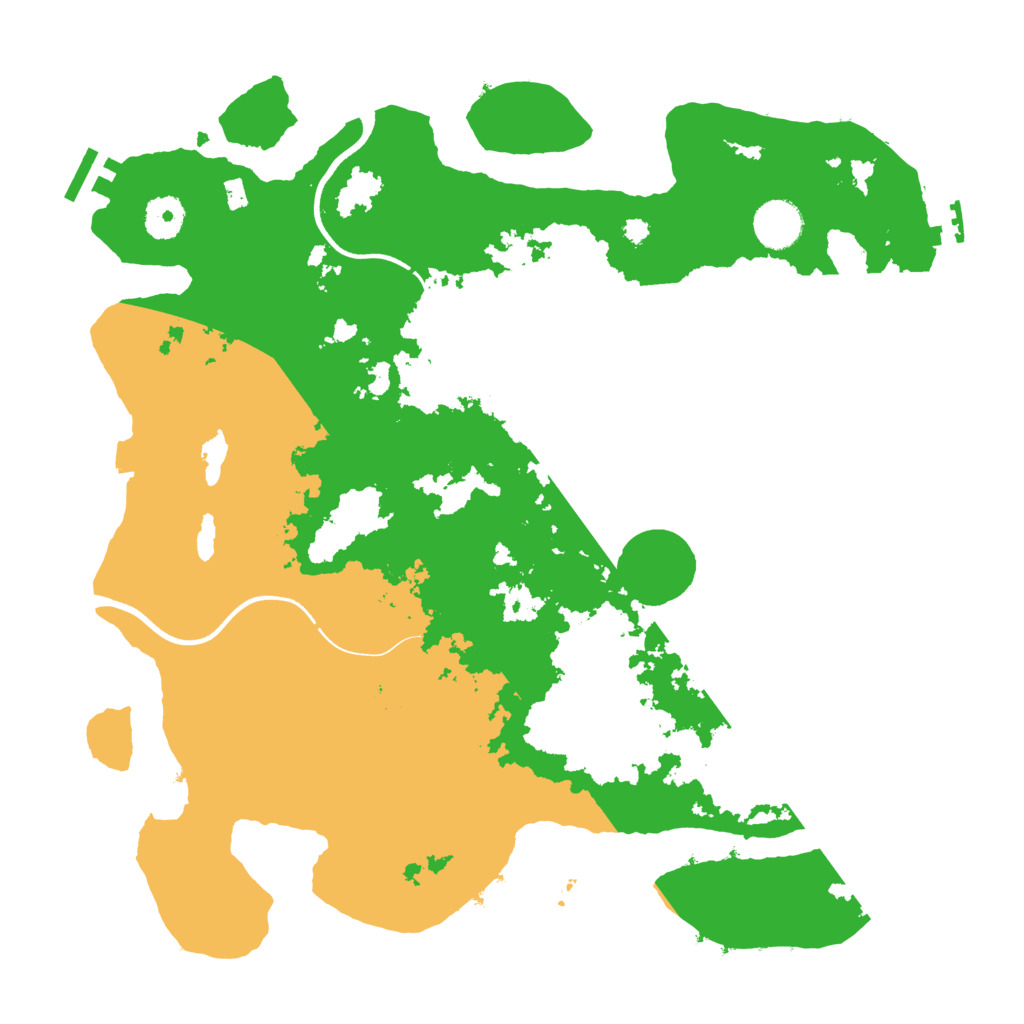 Biome Rust Map: Procedural Map, Size: 3700, Seed: 754273489