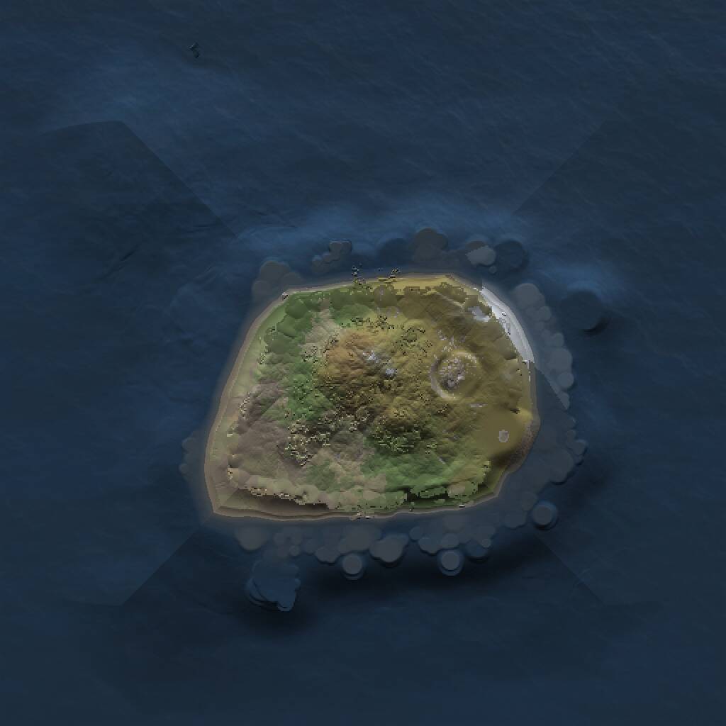 Rust Map: Procedural Map, Size: 1000, Seed: 1777, 1 Monuments