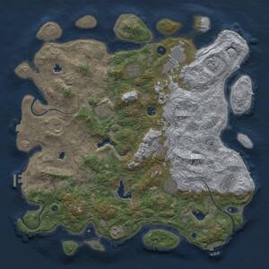 Thumbnail Rust Map: Procedural Map, Size: 4500, Seed: 1564570043, 17 Monuments