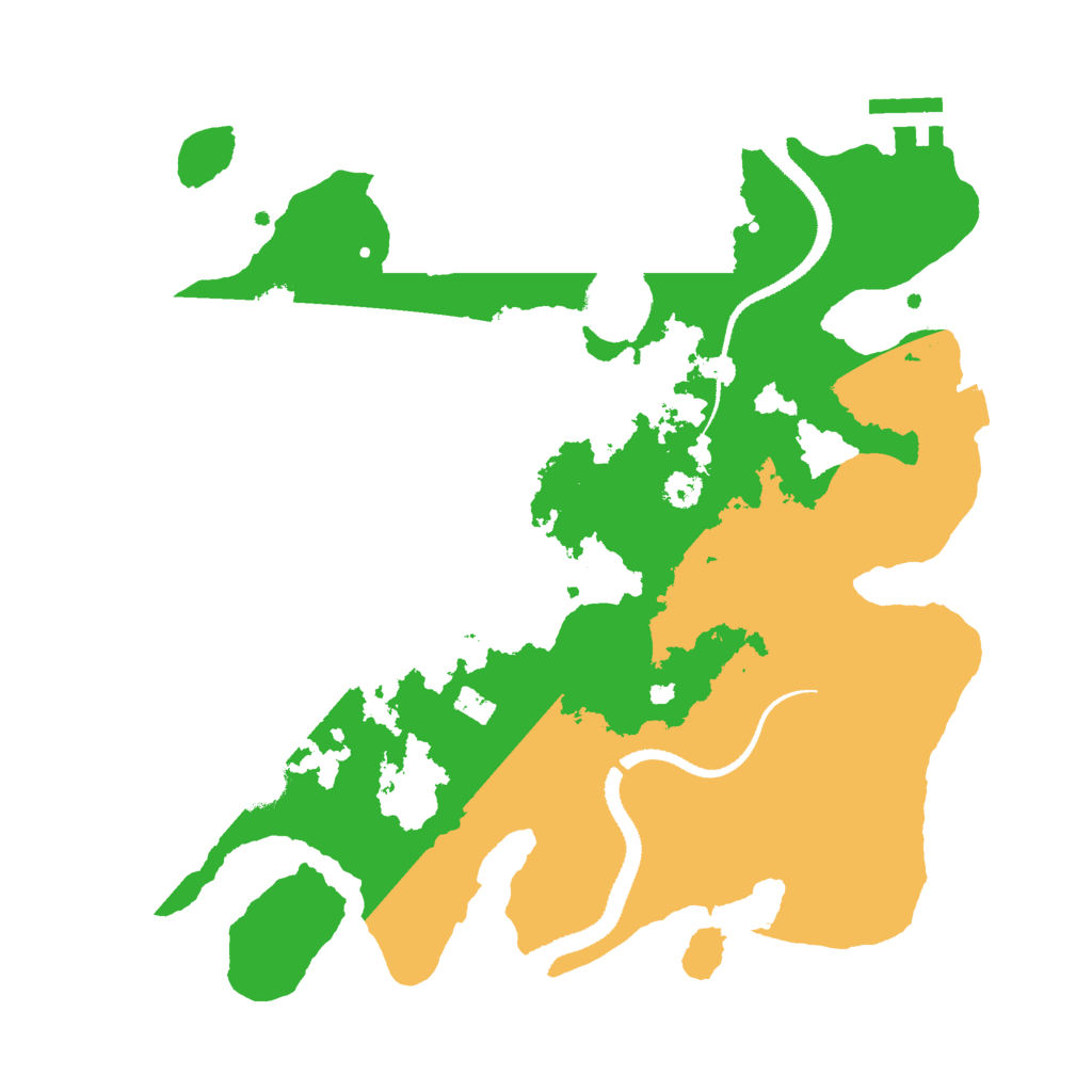 Biome Rust Map: Procedural Map, Size: 3000, Seed: 28797