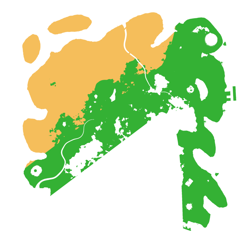 Biome Rust Map: Procedural Map, Size: 3500, Seed: 1451358776