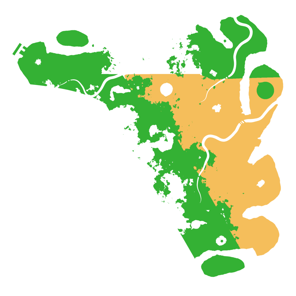 Biome Rust Map: Procedural Map, Size: 4500, Seed: 434479509