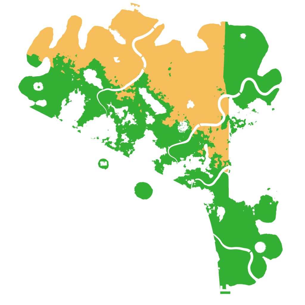 Biome Rust Map: Procedural Map, Size: 4900, Seed: 3