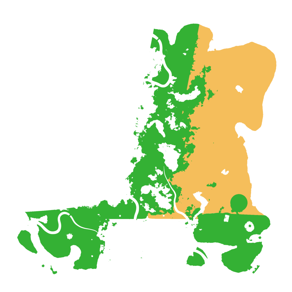 Biome Rust Map: Procedural Map, Size: 4500, Seed: 31050606