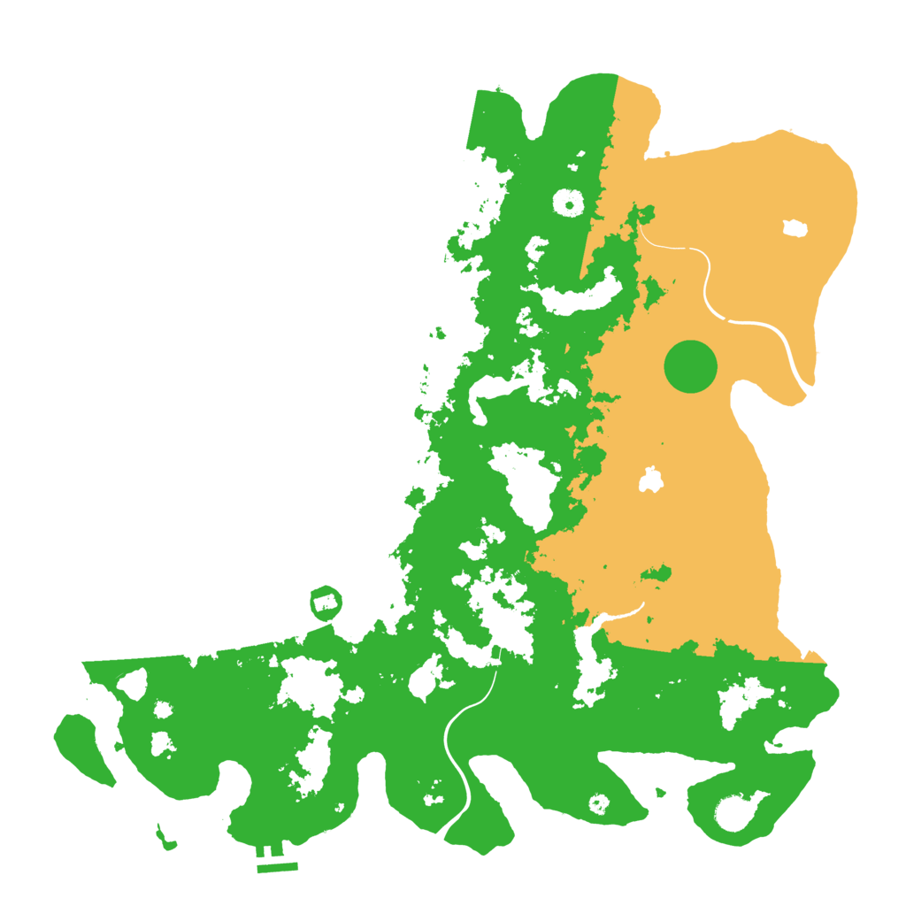 Biome Rust Map: Procedural Map, Size: 4500, Seed: 31050606