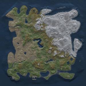 Thumbnail Rust Map: Procedural Map, Size: 4500, Seed: 7441608, 14 Monuments