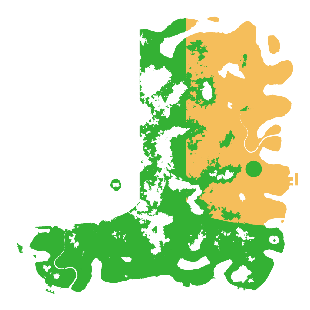 Biome Rust Map: Procedural Map, Size: 5000, Seed: 81407218
