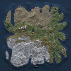 Thumbnail Rust Map: Procedural Map, Size: 3750, Seed: 824104409, 15 Monuments