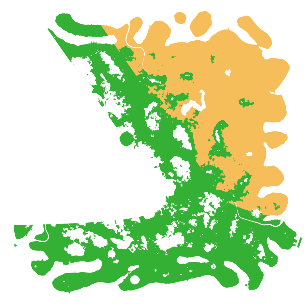 Biome Rust Map: Procedural Map, Size: 6000, Seed: 21649