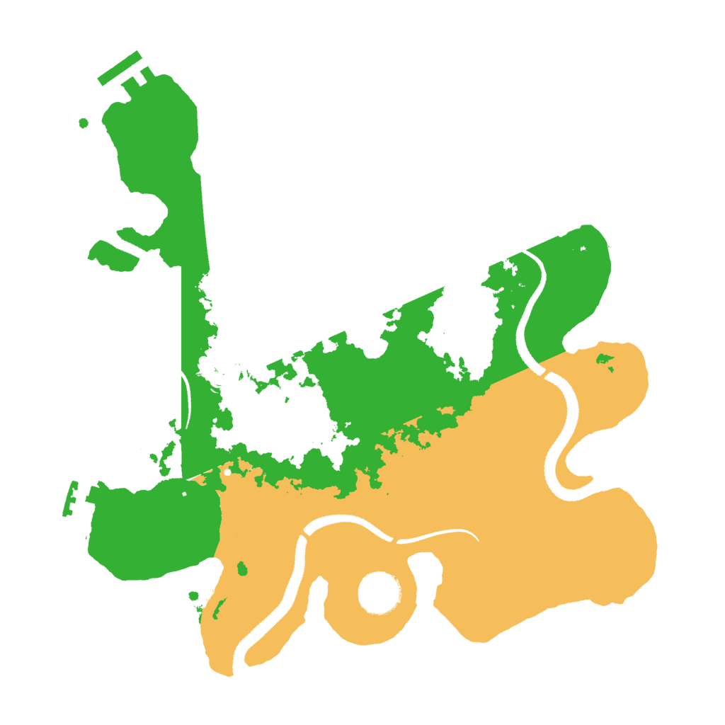 Biome Rust Map: Procedural Map, Size: 3000, Seed: 1196296706