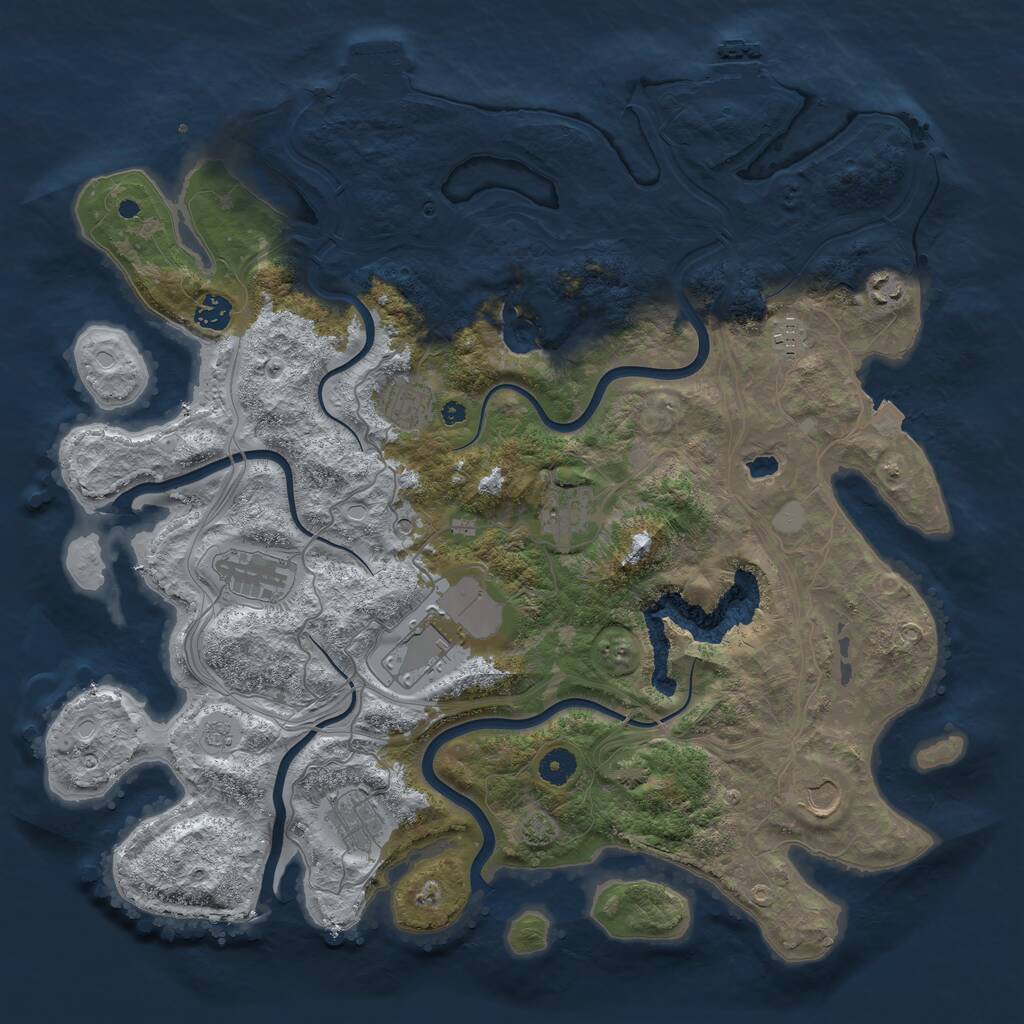 Rust Map: Procedural Map, Size: 4250, Seed: 16835598, 15 Monuments
