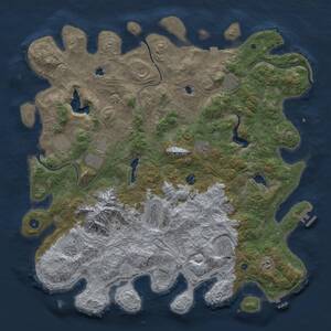 Thumbnail Rust Map: Procedural Map, Size: 5000, Seed: 793280572, 17 Monuments