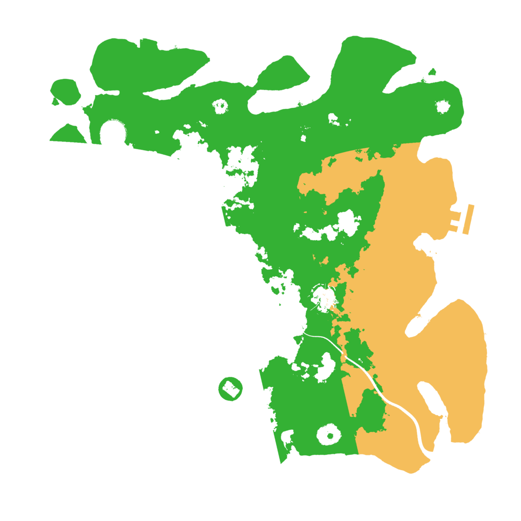 Biome Rust Map: Procedural Map, Size: 3500, Seed: 776092709