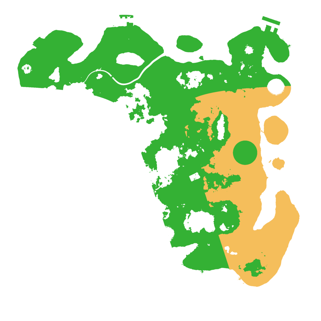 Biome Rust Map: Procedural Map, Size: 3500, Seed: 1831010066