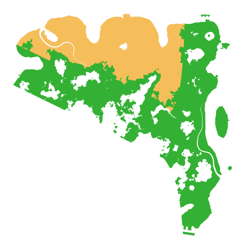 Biome Rust Map: Procedural Map, Size: 4250, Seed: 672728726