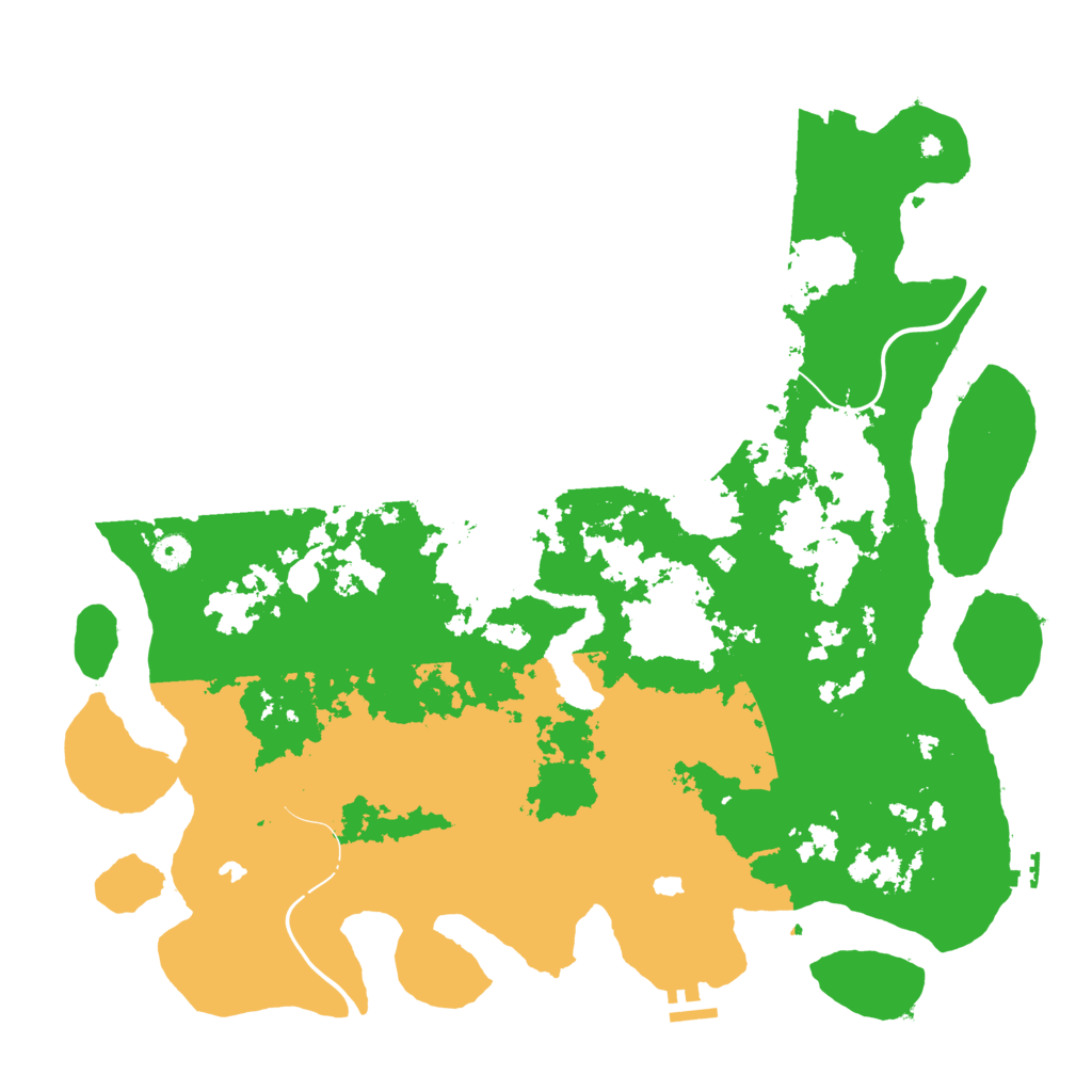 Biome Rust Map: Procedural Map, Size: 4600, Seed: 57571071