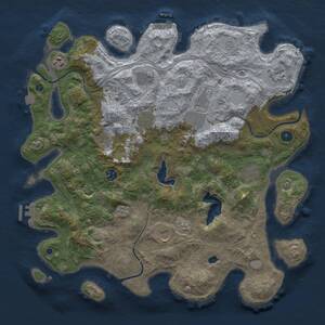 Thumbnail Rust Map: Procedural Map, Size: 4250, Seed: 268210767, 16 Monuments