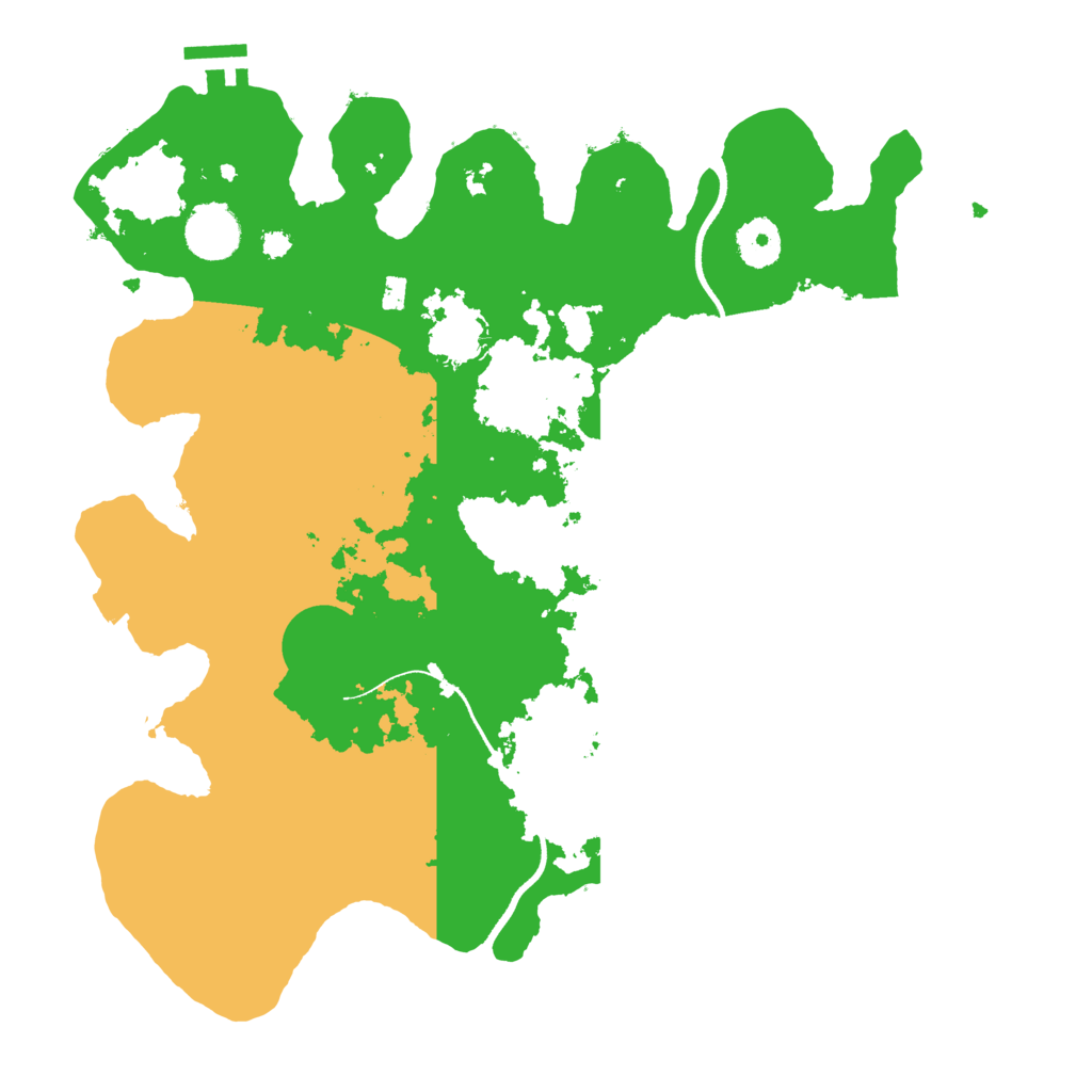 Biome Rust Map: Procedural Map, Size: 3500, Seed: 51896777