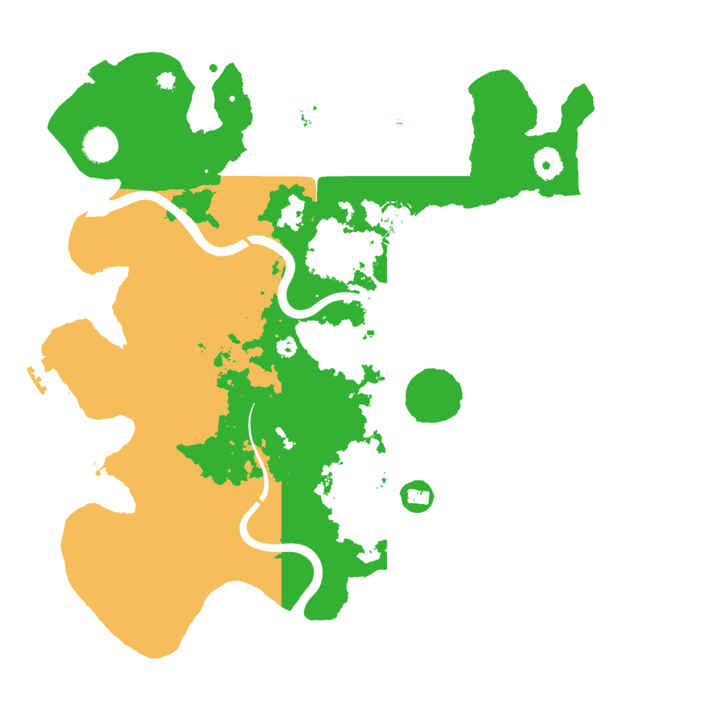 Biome Rust Map: Procedural Map, Size: 3500, Seed: 51896777