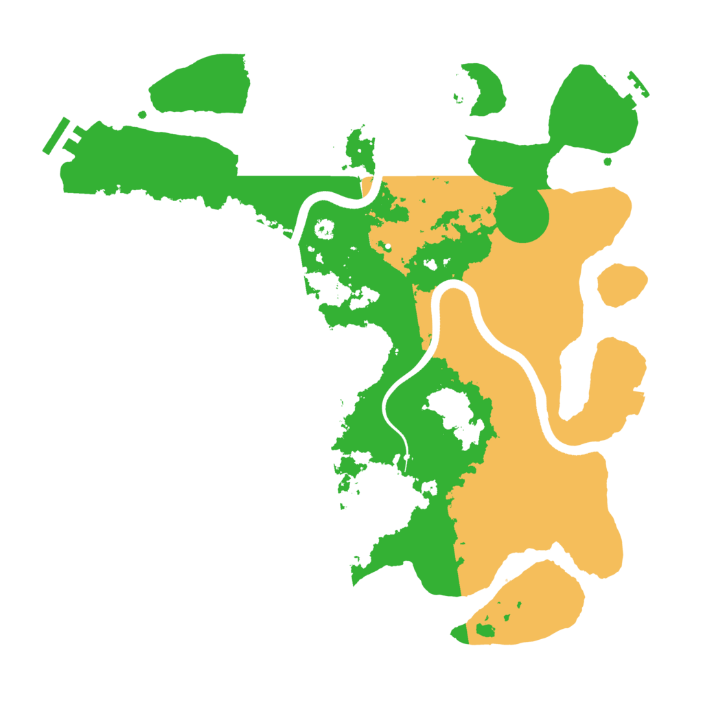 Biome Rust Map: Procedural Map, Size: 3500, Seed: 657773567