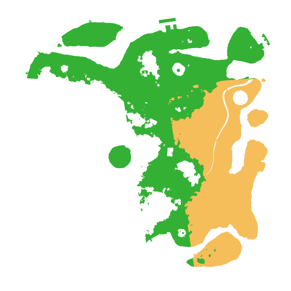 Biome Rust Map: Procedural Map, Size: 3500, Seed: 657773567