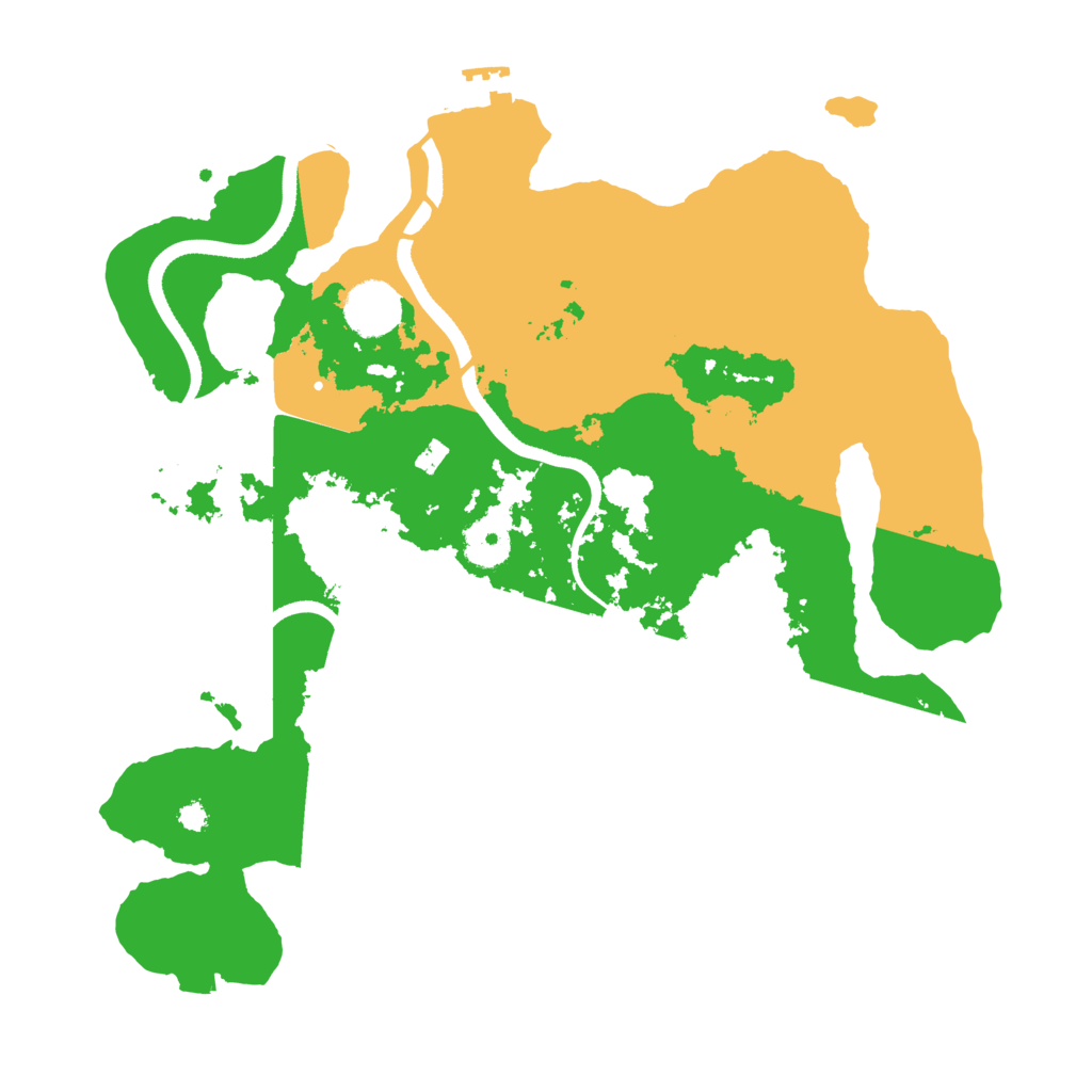 Biome Rust Map: Procedural Map, Size: 3500, Seed: 1457530275