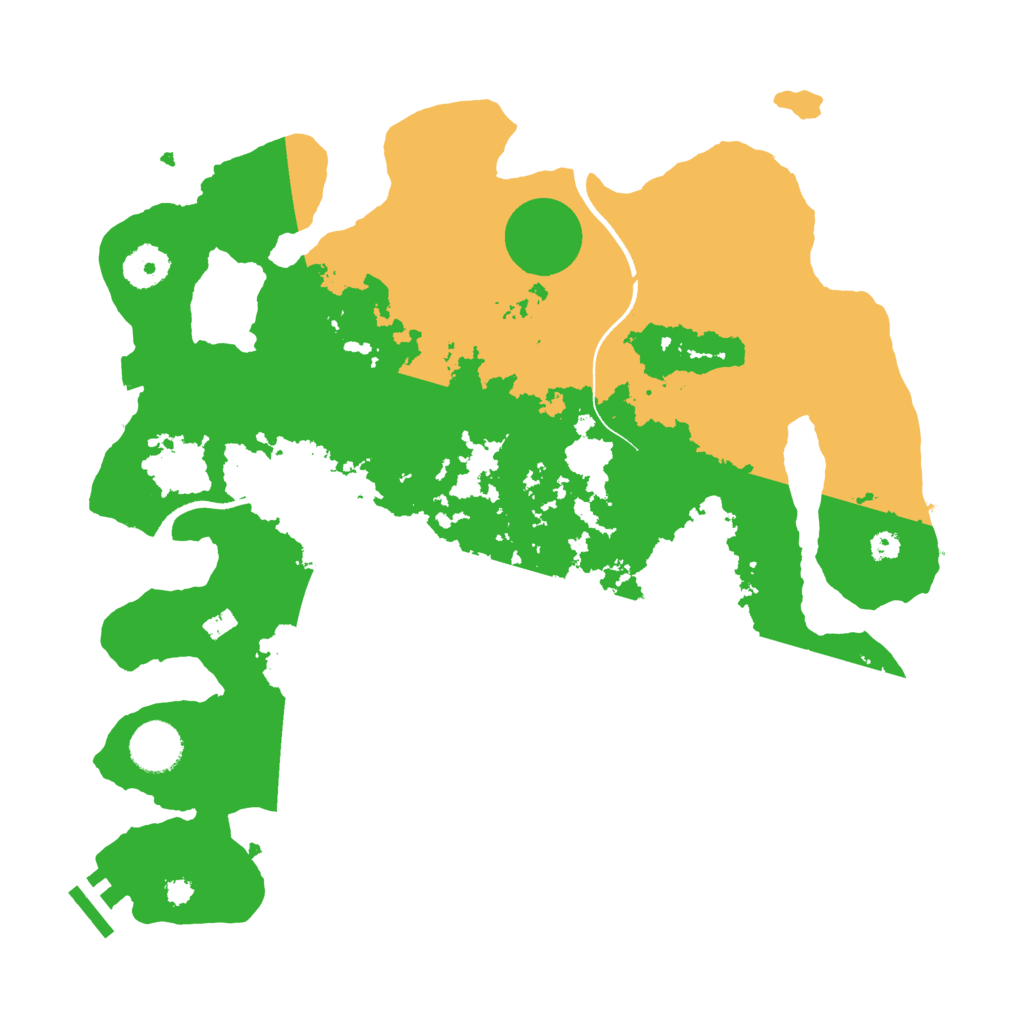 Biome Rust Map: Procedural Map, Size: 3500, Seed: 1457530275