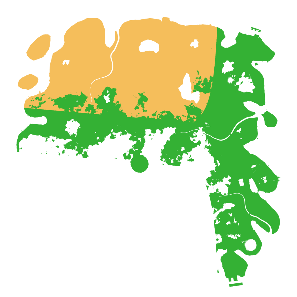 Biome Rust Map: Procedural Map, Size: 4500, Seed: 386400353