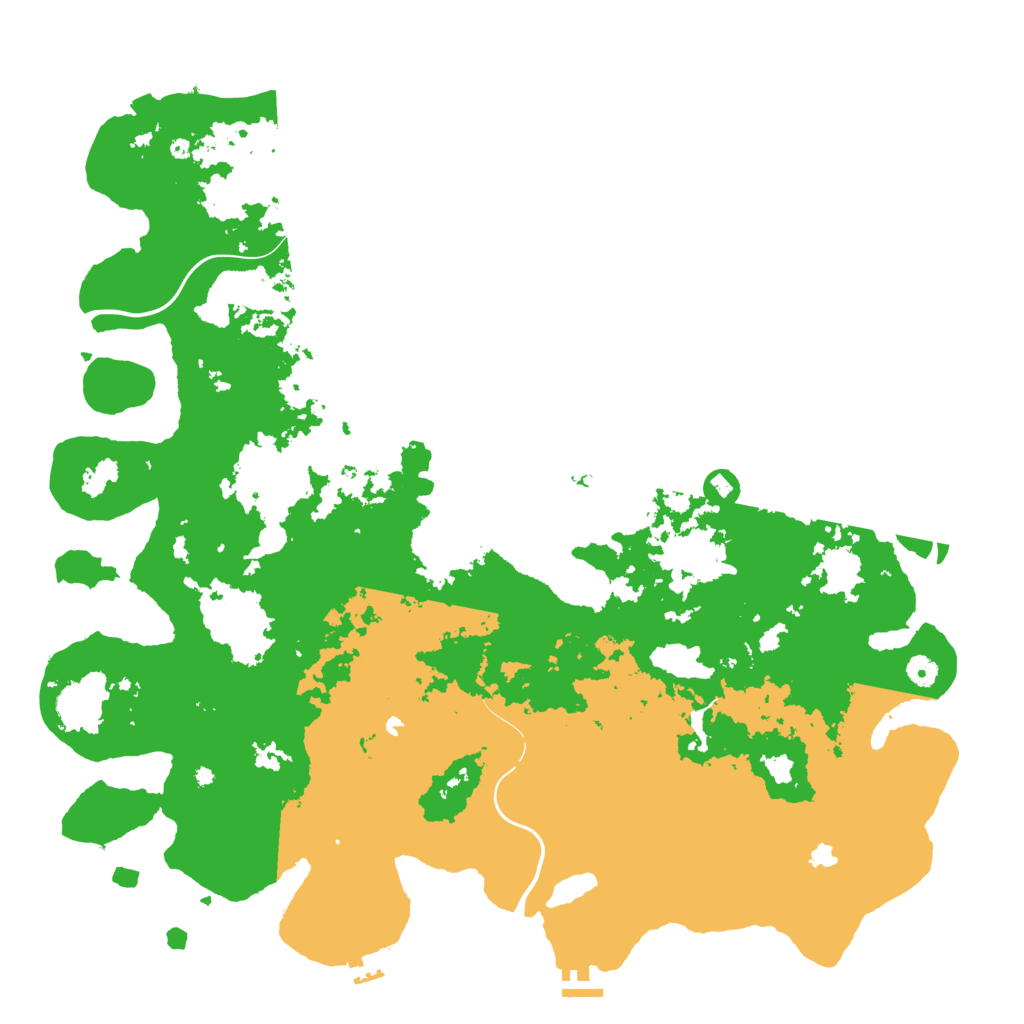 Biome Rust Map: Procedural Map, Size: 5000, Seed: 1624725015