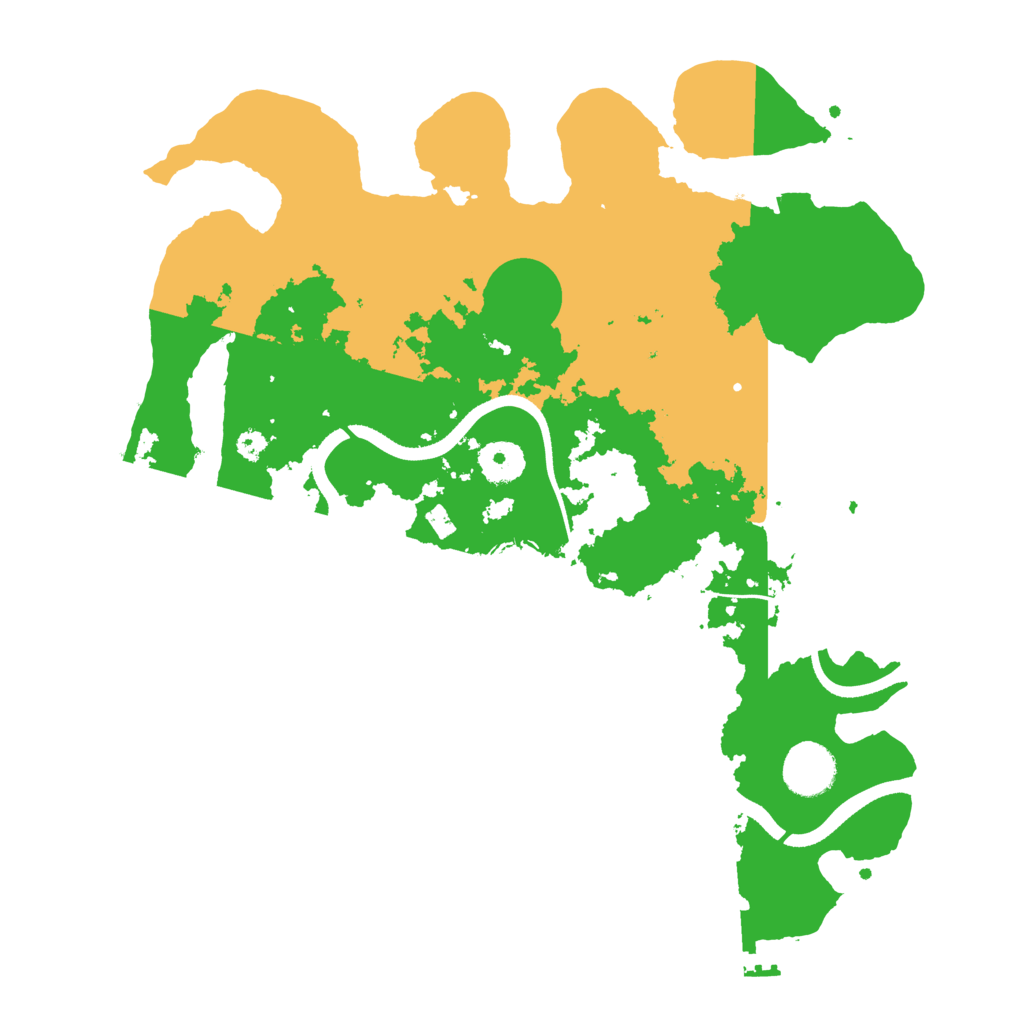 Biome Rust Map: Procedural Map, Size: 3500, Seed: 198684629
