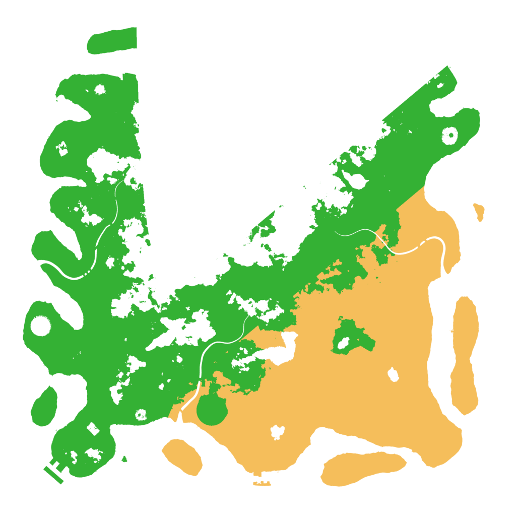 Biome Rust Map: Procedural Map, Size: 4500, Seed: 142608175