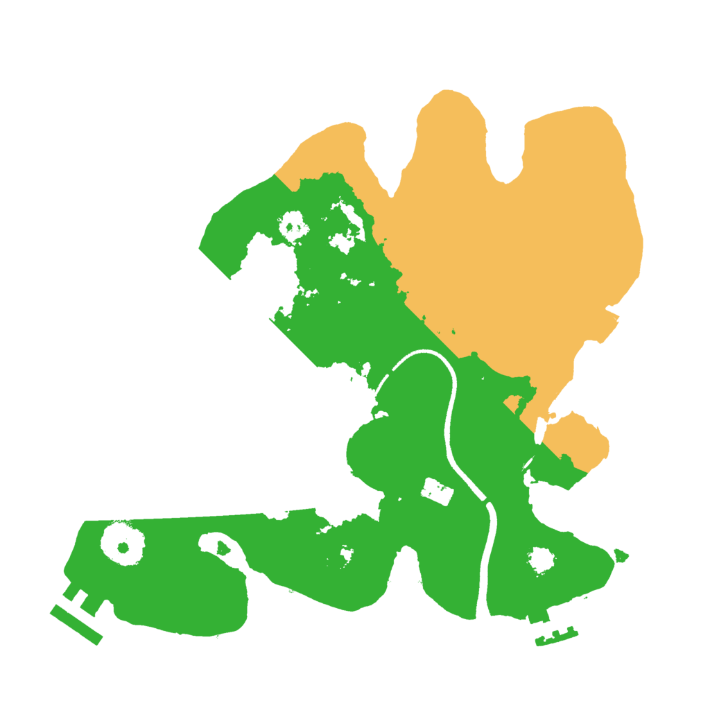 Biome Rust Map: Procedural Map, Size: 2500, Seed: 1611551890