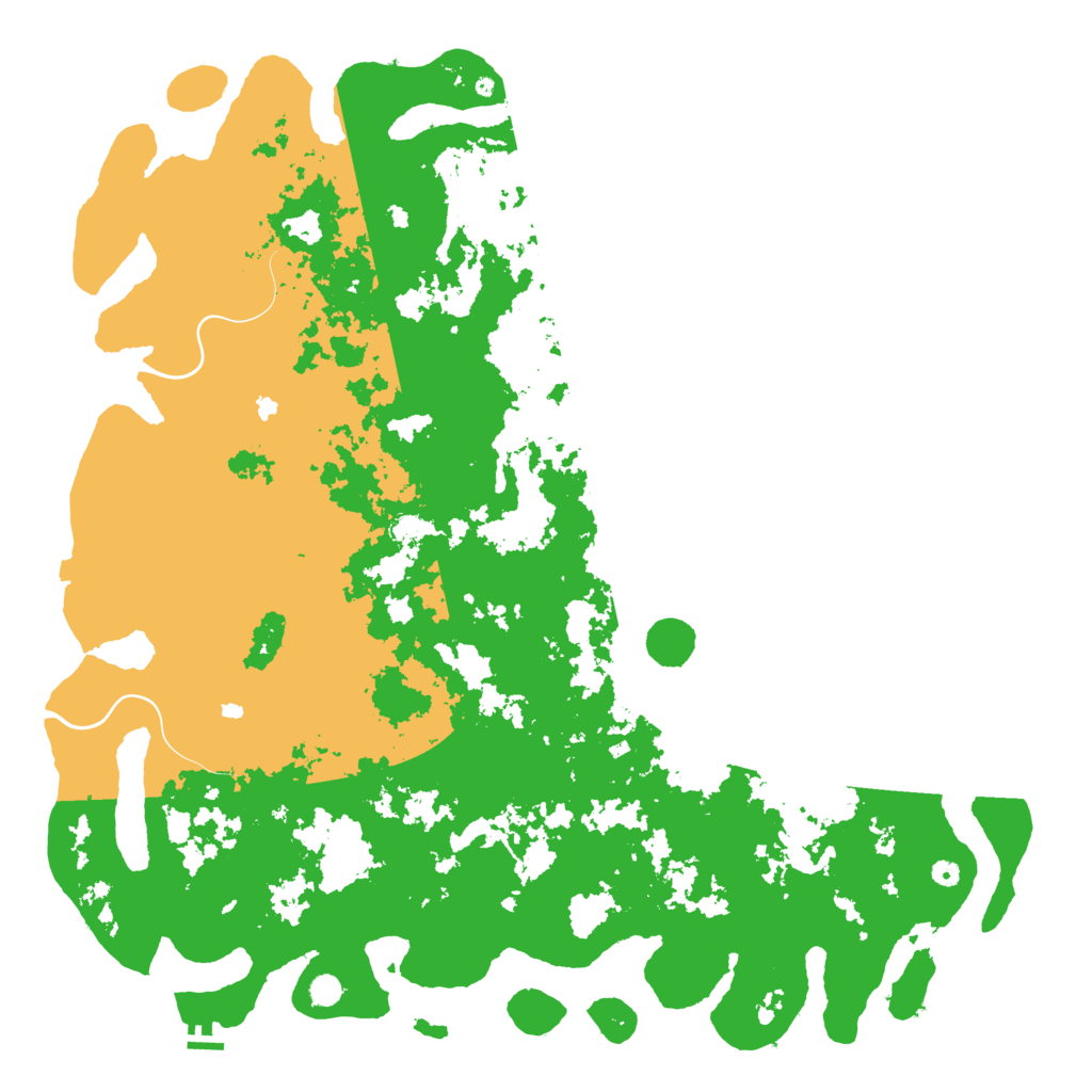 Biome Rust Map: Procedural Map, Size: 6000, Seed: 13376236