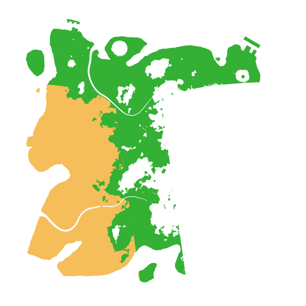 Biome Rust Map: Procedural Map, Size: 3500, Seed: 154654