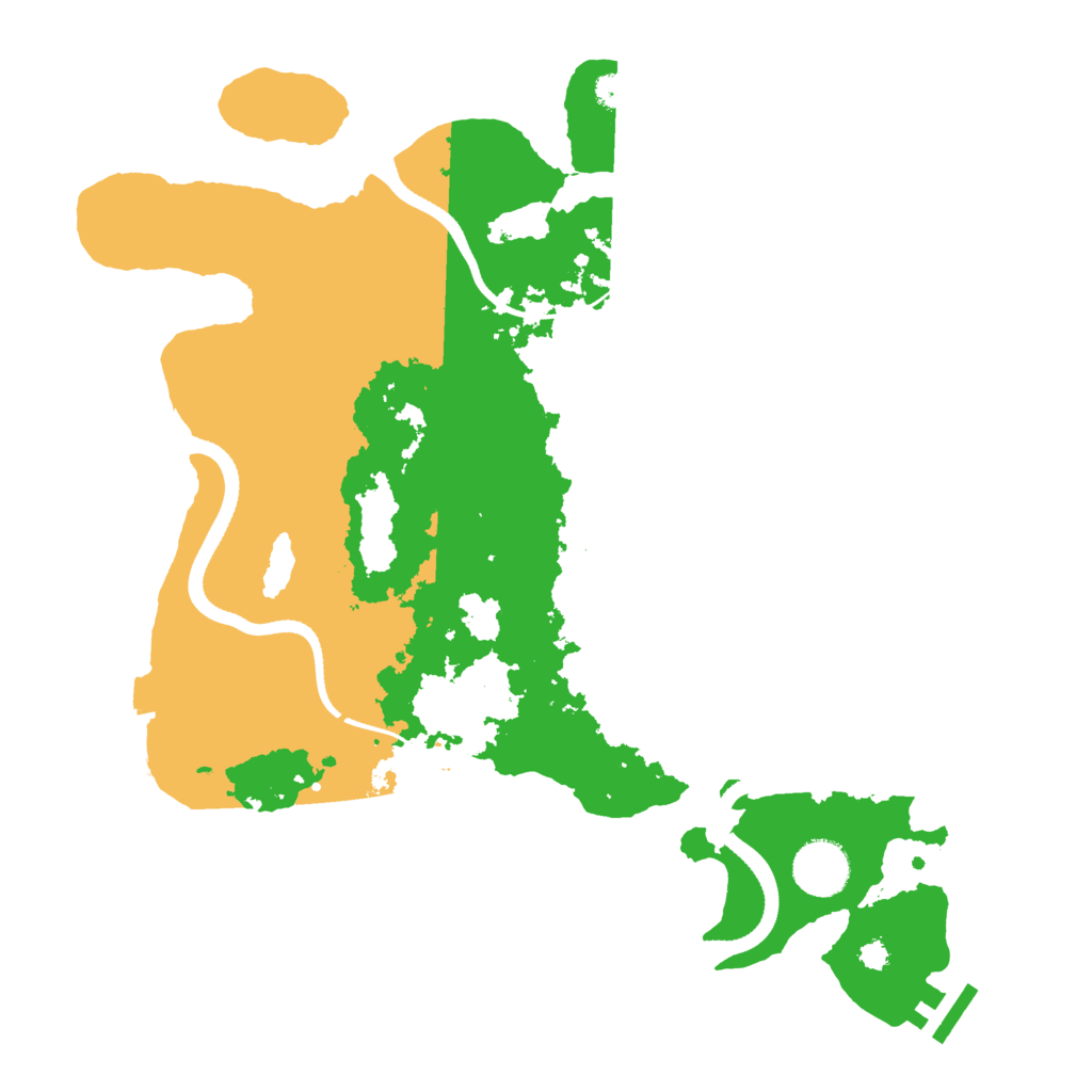 Biome Rust Map: Procedural Map, Size: 3400, Seed: 2500