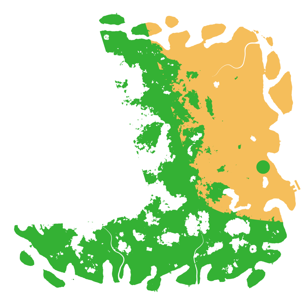 Biome Rust Map: Procedural Map, Size: 6000, Seed: 588692314