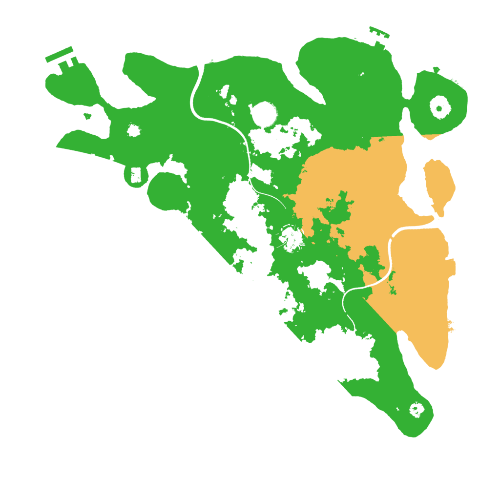 Biome Rust Map: Procedural Map, Size: 3500, Seed: 1585595689