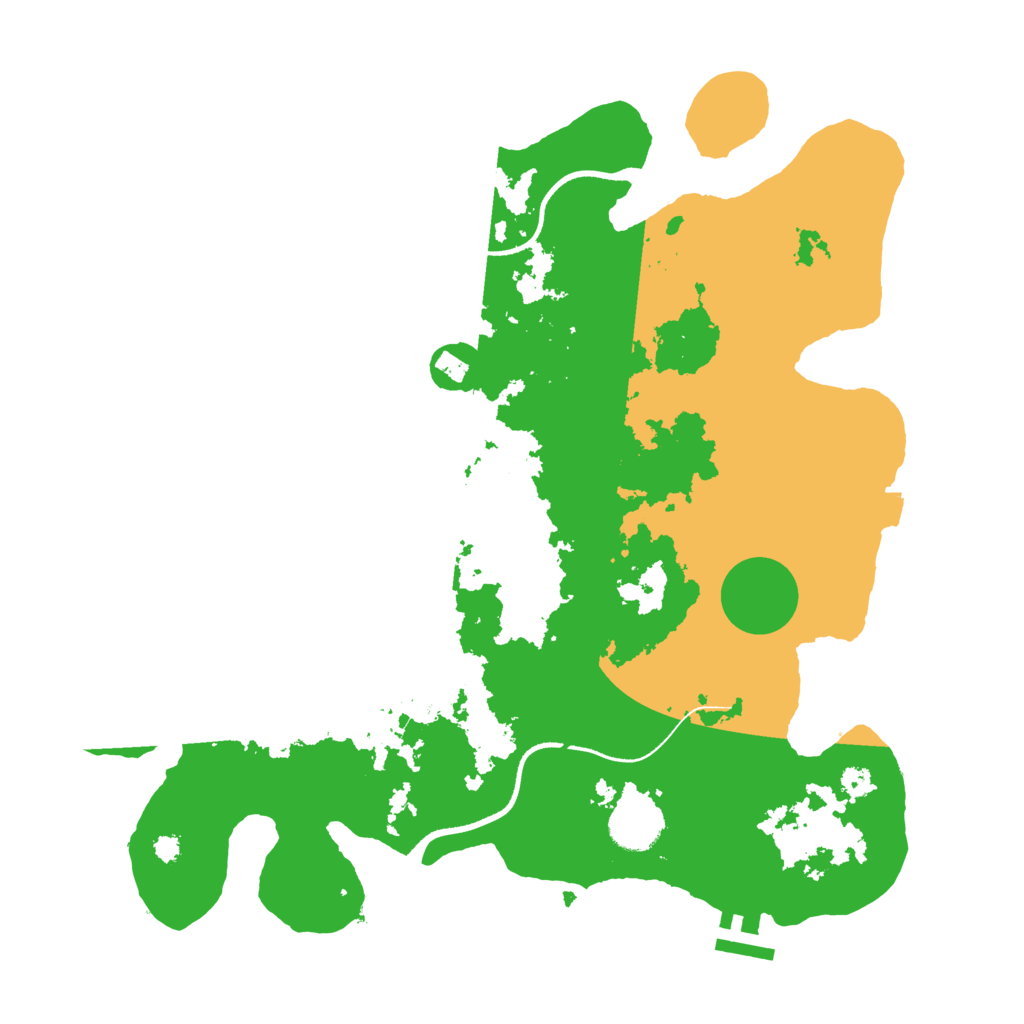 Biome Rust Map: Procedural Map, Size: 3500, Seed: 555554