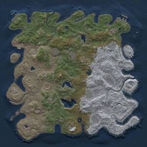 Thumbnail Rust Map: Procedural Map, Size: 4500, Seed: 1785270077, 17 Monuments