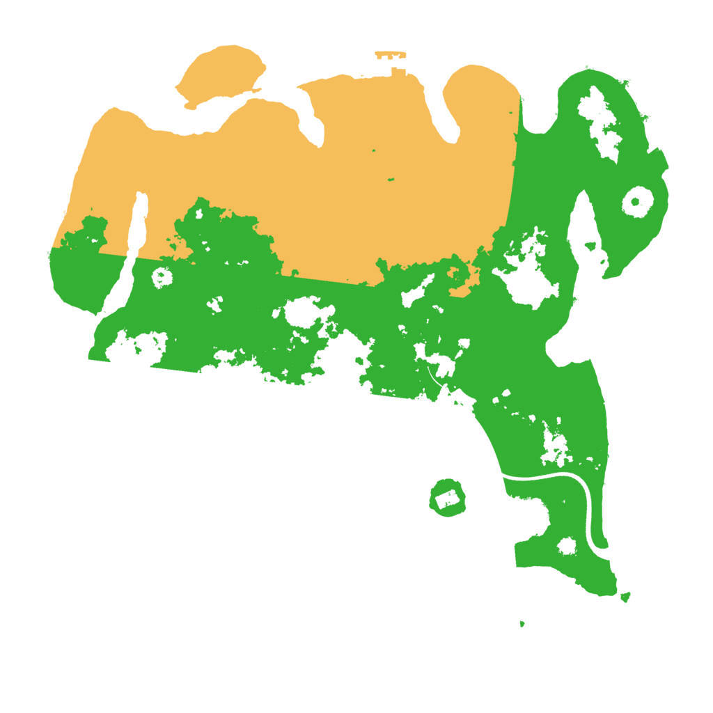 Biome Rust Map: Procedural Map, Size: 3500, Seed: 962873944