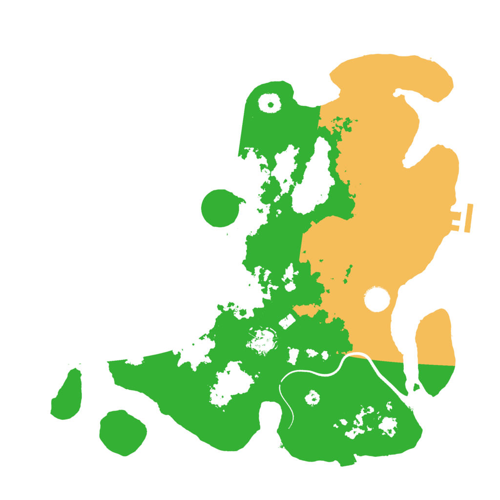 Biome Rust Map: Procedural Map, Size: 3500, Seed: 6844889