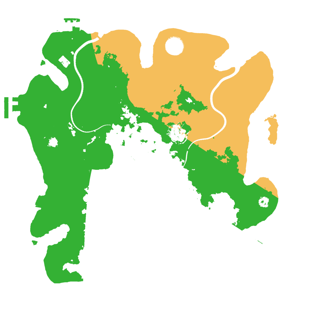 Biome Rust Map: Procedural Map, Size: 3000, Seed: 1123585225