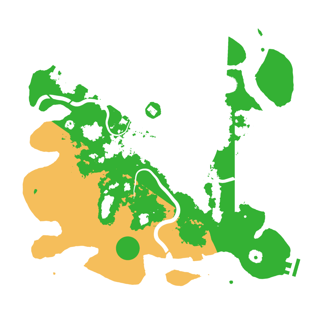 Biome Rust Map: Procedural Map, Size: 3500, Seed: 430561705
