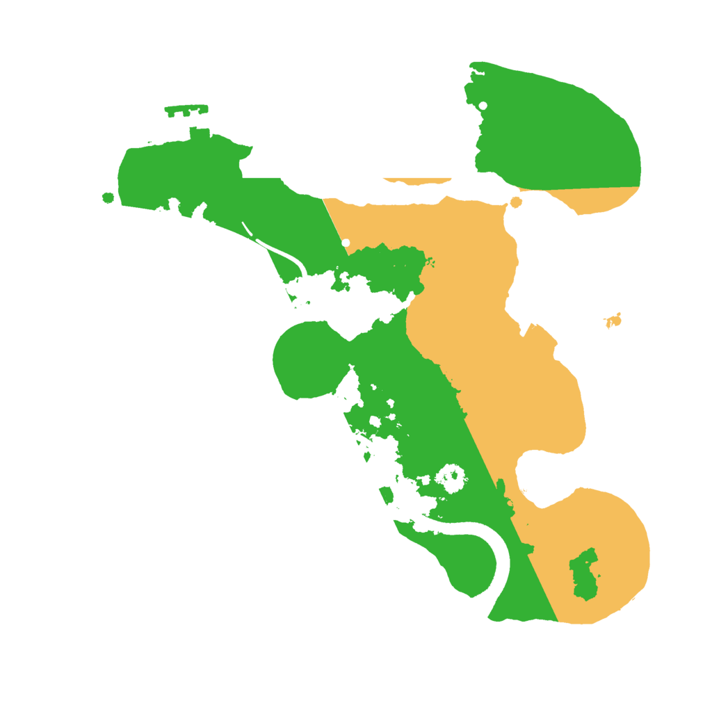 Biome Rust Map: Procedural Map, Size: 2500, Seed: 718026905