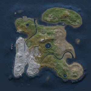 Thumbnail Rust Map: Procedural Map, Size: 2500, Seed: 718026905, 6 Monuments