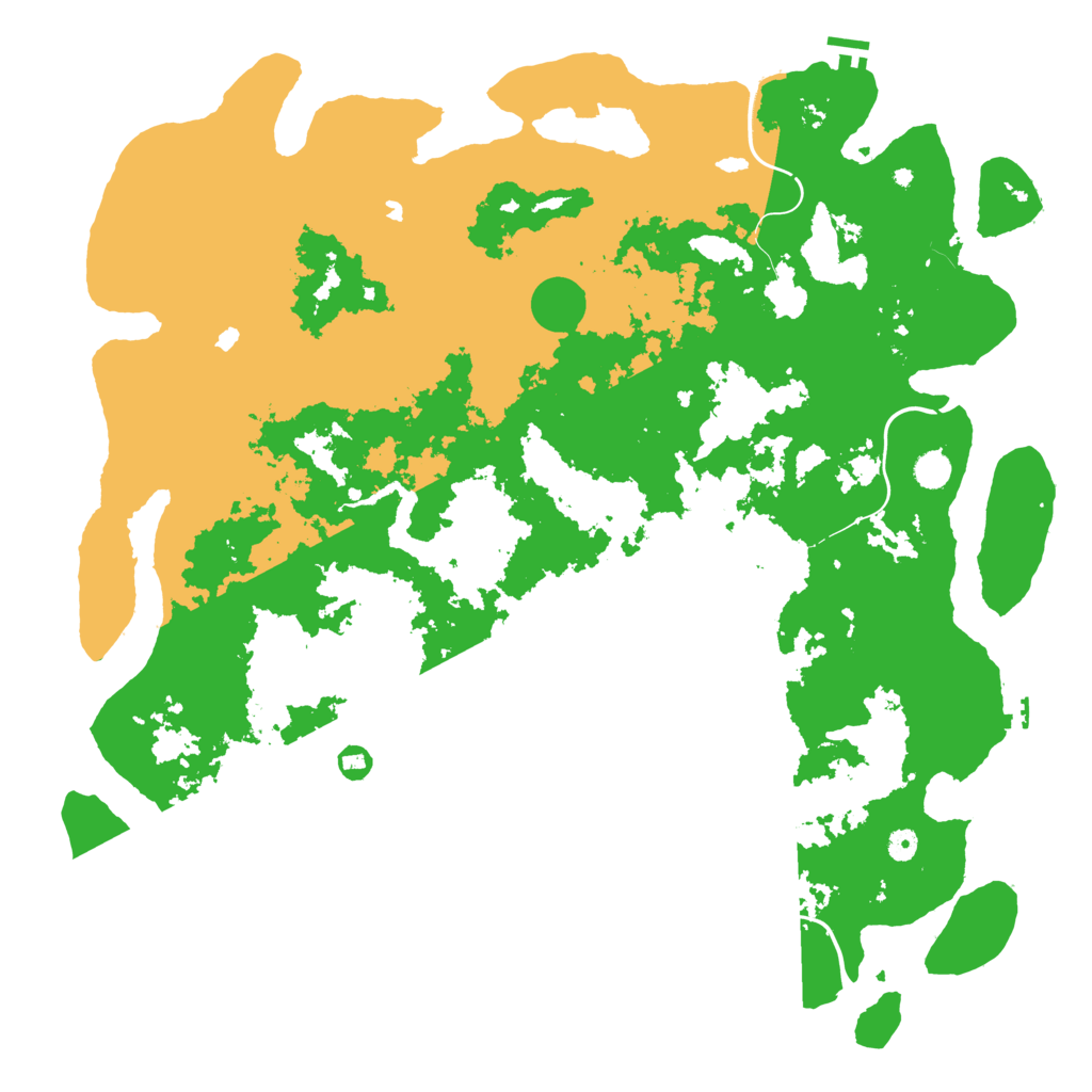 Biome Rust Map: Procedural Map, Size: 5250, Seed: 1292040501