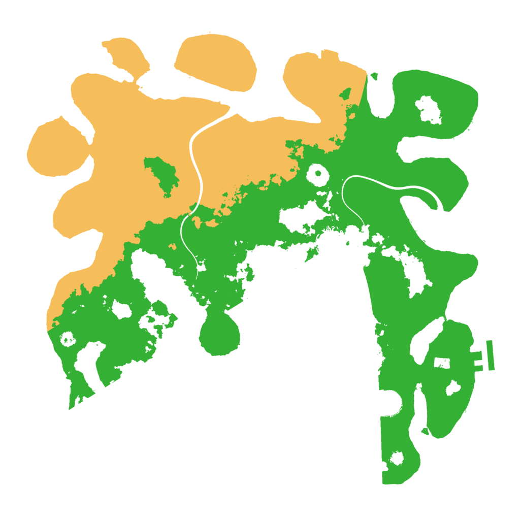 Biome Rust Map: Procedural Map, Size: 3500, Seed: 2135657657