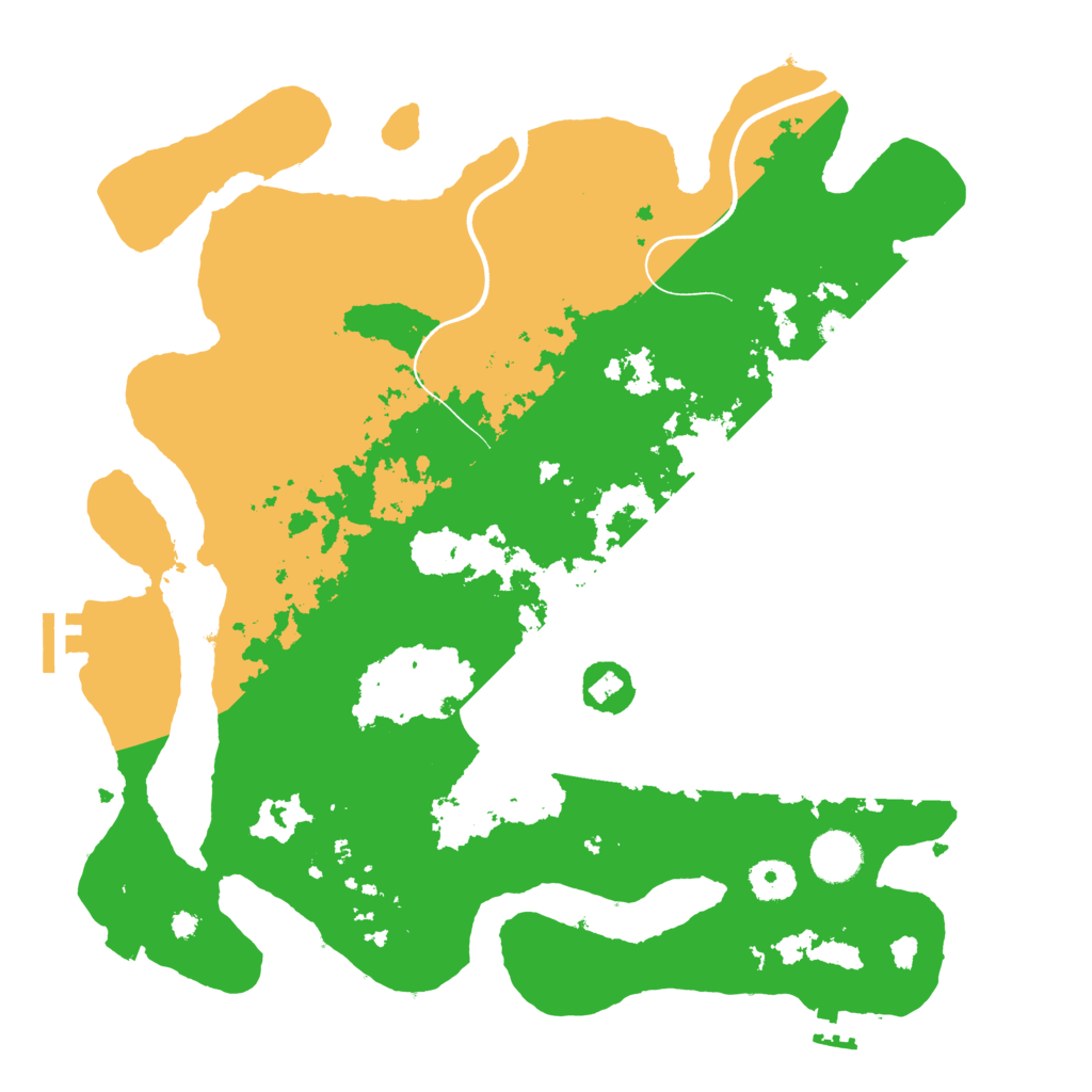 Biome Rust Map: Procedural Map, Size: 3700, Seed: 187245653