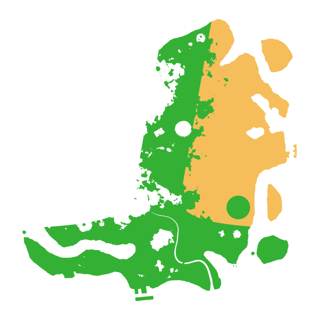 Biome Rust Map: Procedural Map, Size: 3500, Seed: 640462803