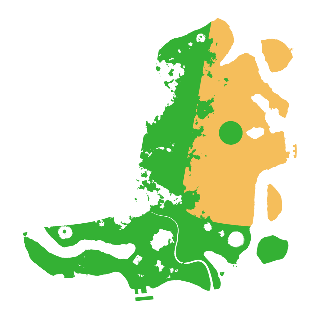 Biome Rust Map: Procedural Map, Size: 3500, Seed: 640462803